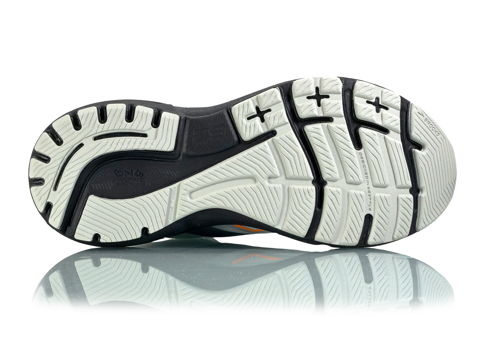 BROOKS Adrenaline GTS 23 GTX (M) Oyster/Mushroom Orange/Blue