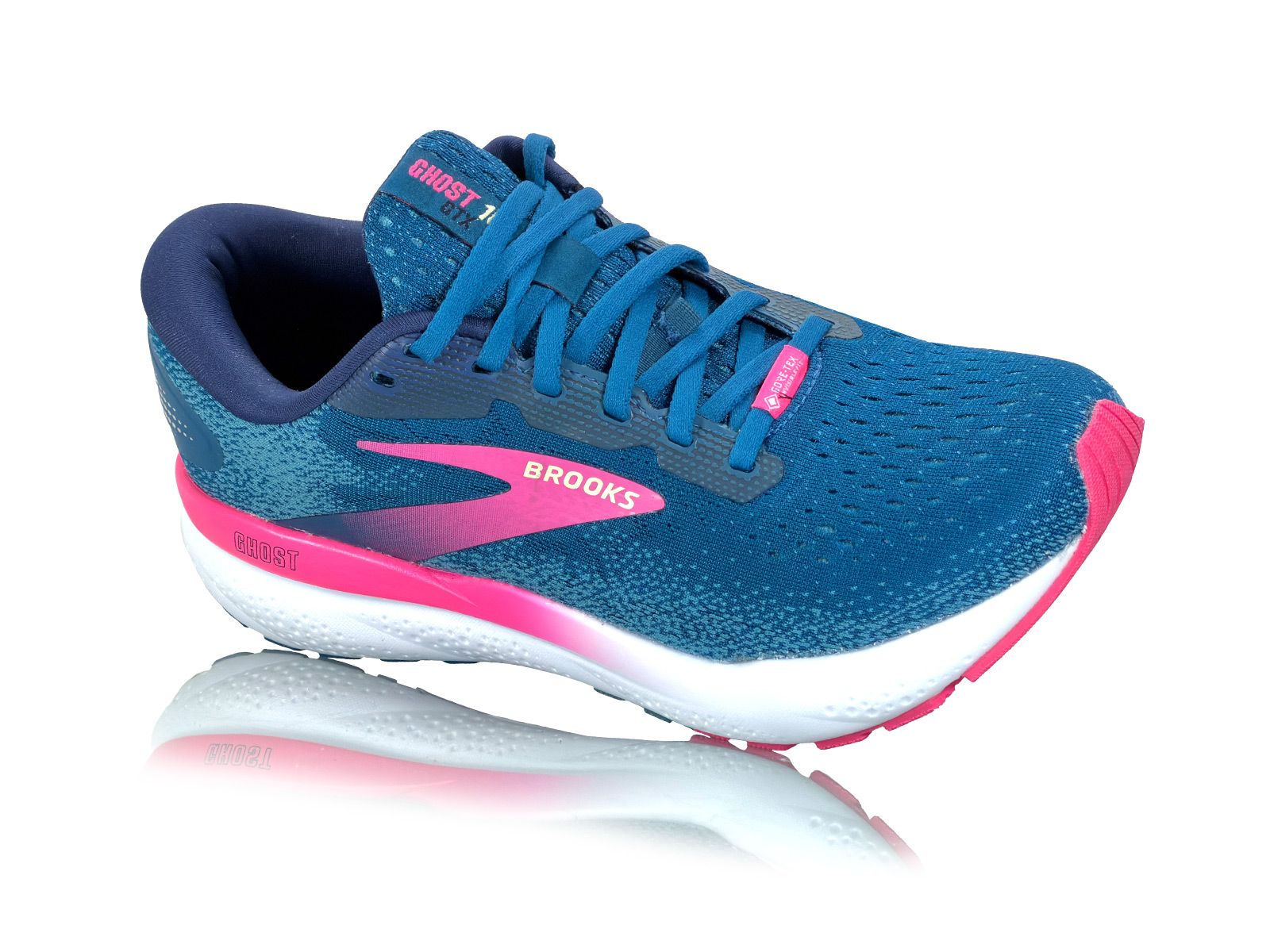 BROOKS GHOST 16 GTX (D) Moroccan Blue/Pink