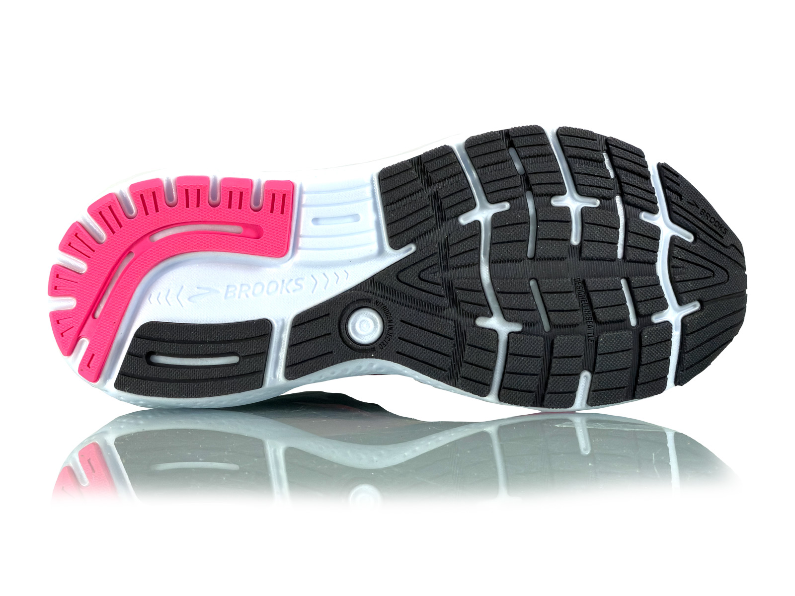 Brooks Ghost 16 Black/Pink/Yellow