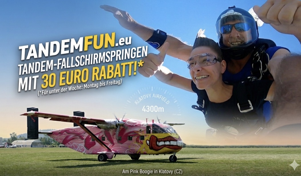Fallschirmsprung Rabatt Tage in Klatovy