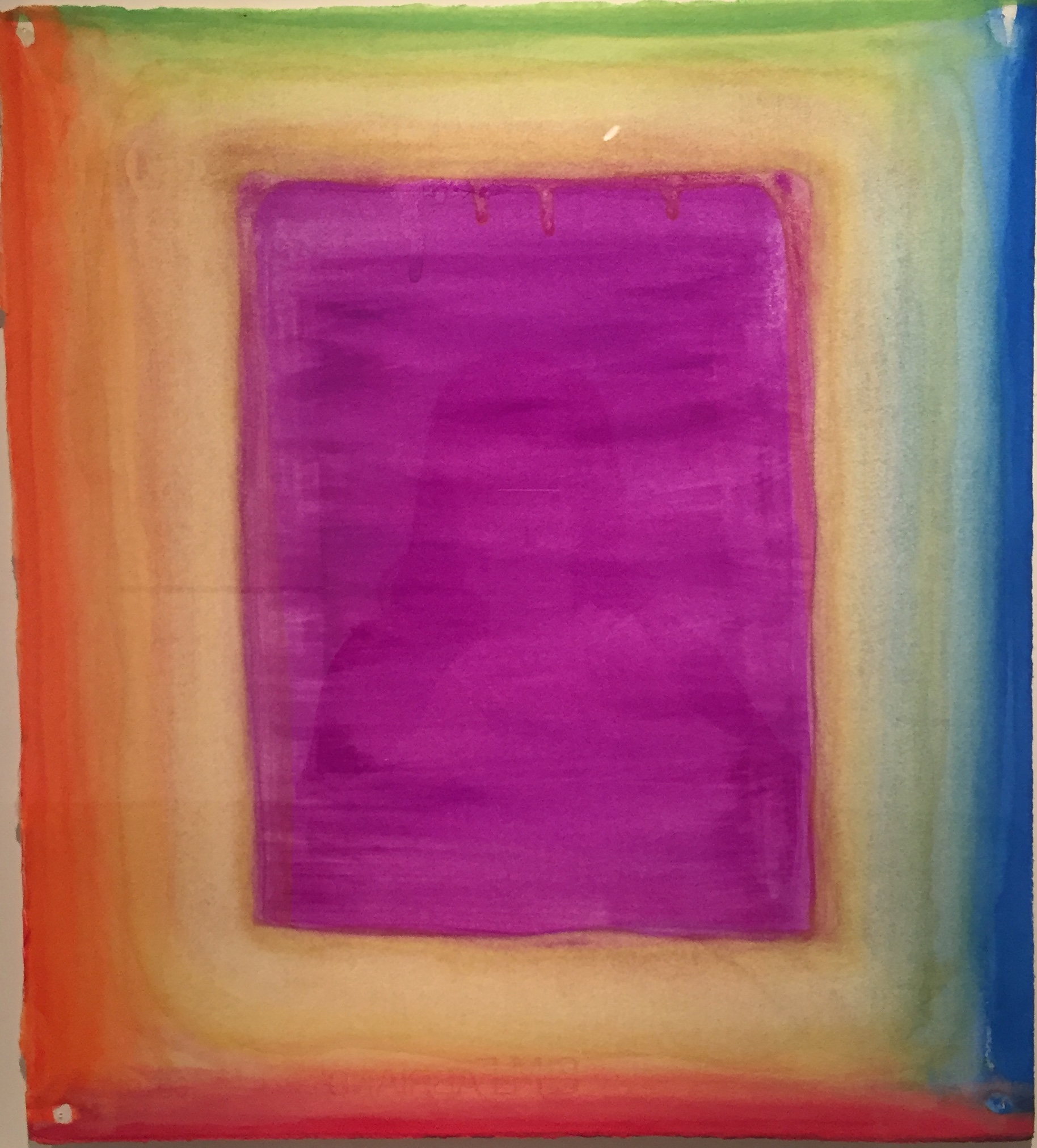 Daily Drawing: Bright and Deep is the Violet, Watercolor on paper, 38×28cm, 2020