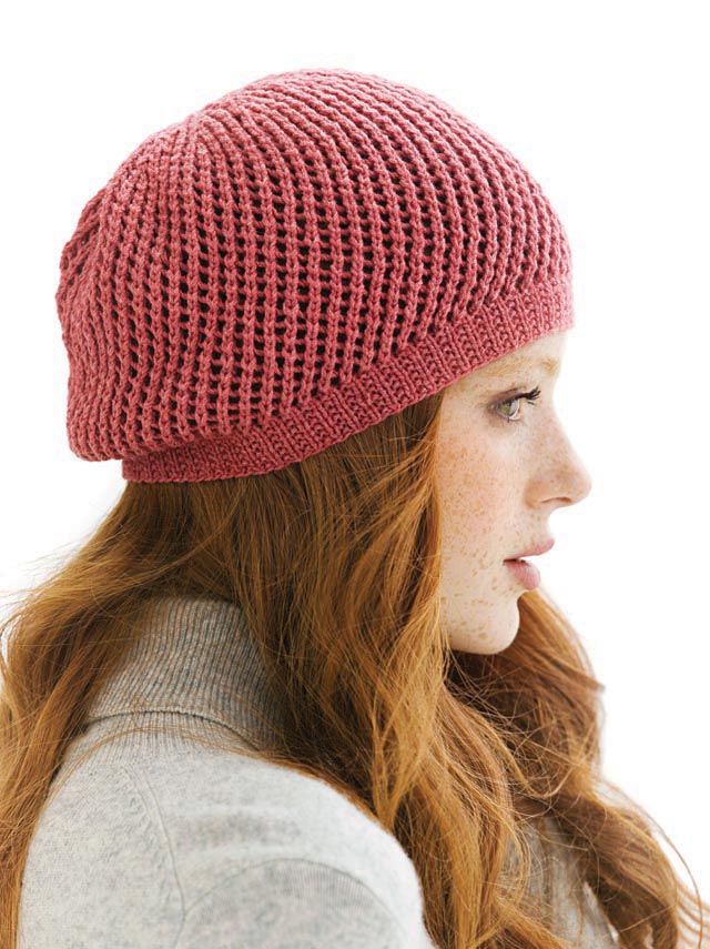 ROTOR BERET Designed by Amanda Kaffka, 2 Knäuel Kiwi Fingering, Rococco