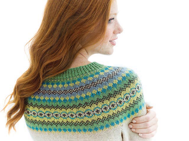 RIME CARDIGAN Designed by Yoko Hatta; und Tussok, Pounamu, Granite, Storm Blue