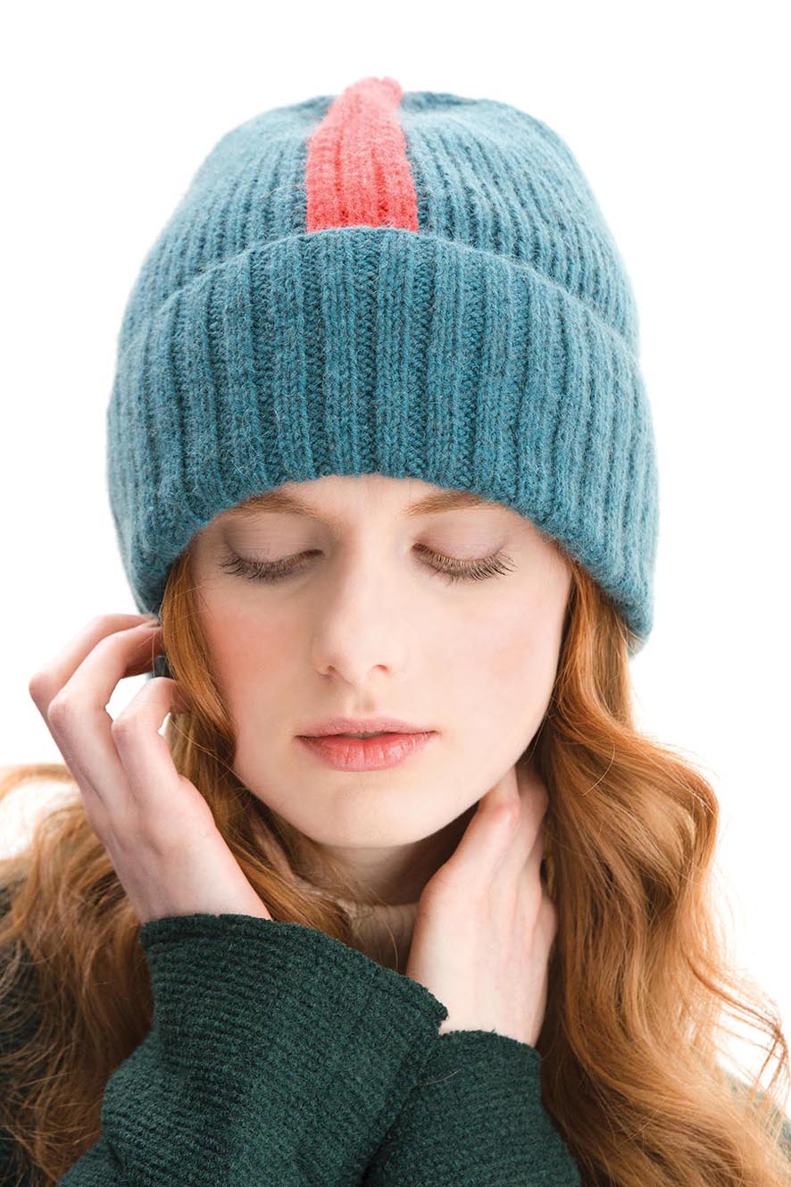 TELLURIDE RIBBED BEANIE- Designed by Audrey Drysdale