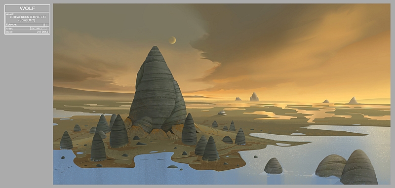 Jedi Tempel Illustration von Amy Beth Christenson