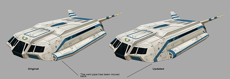  Shuttle Original und Update Illustration