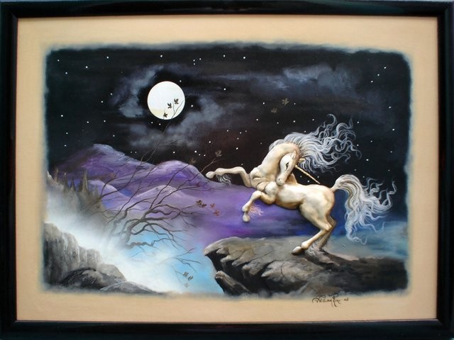 "Unicornio, 2005" 50 x 70 cm.