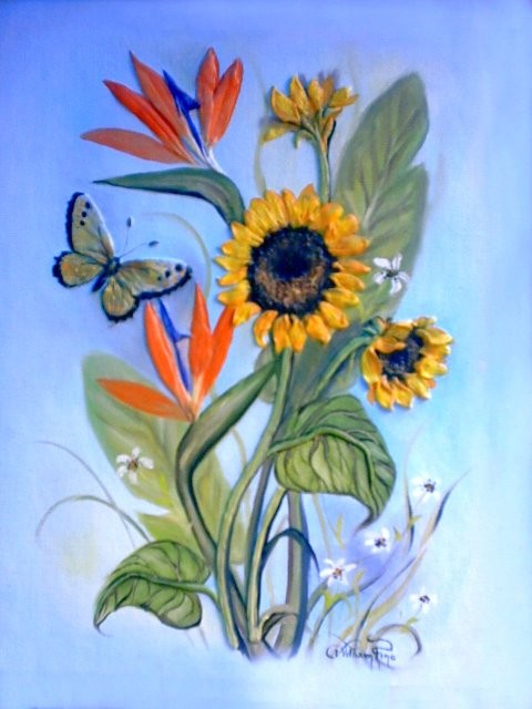 "Girasol, 2004" 30 x 40 cm.