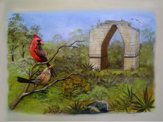 "Arco de Kabah, 2005" 50 x 70 cm.