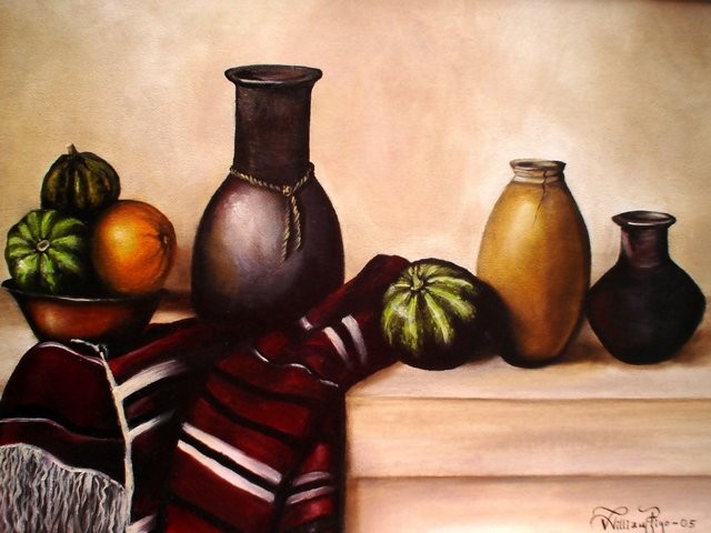 "Bodegón Mexicano, 2005" 40 x 60 cm.