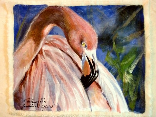 "Flamingo, 2011" 20 x 30 cm.