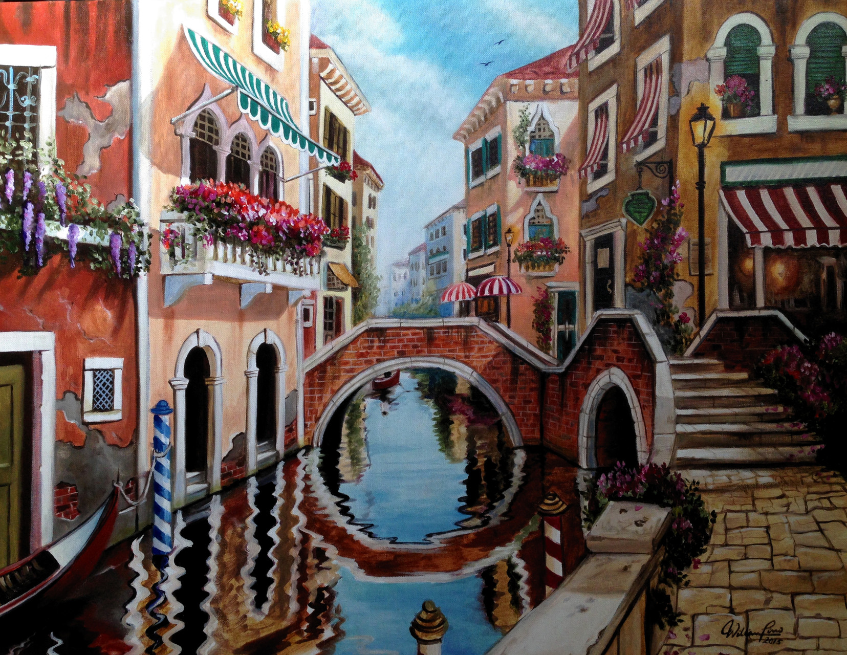 Paisaje veneciano II 50 x 70 cm.