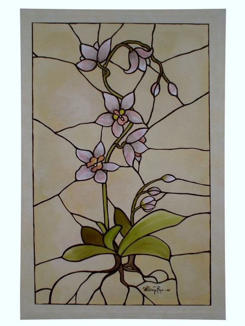 "Orquídea Vitral, 2006" 30 x 40 cm.