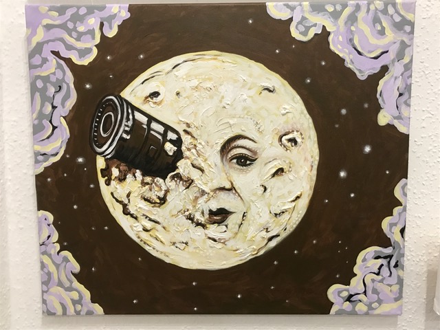 "Le Voyage dans la Lune". 2017. 60 x 50 cm