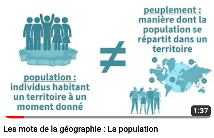 Capsule vidéo : La population