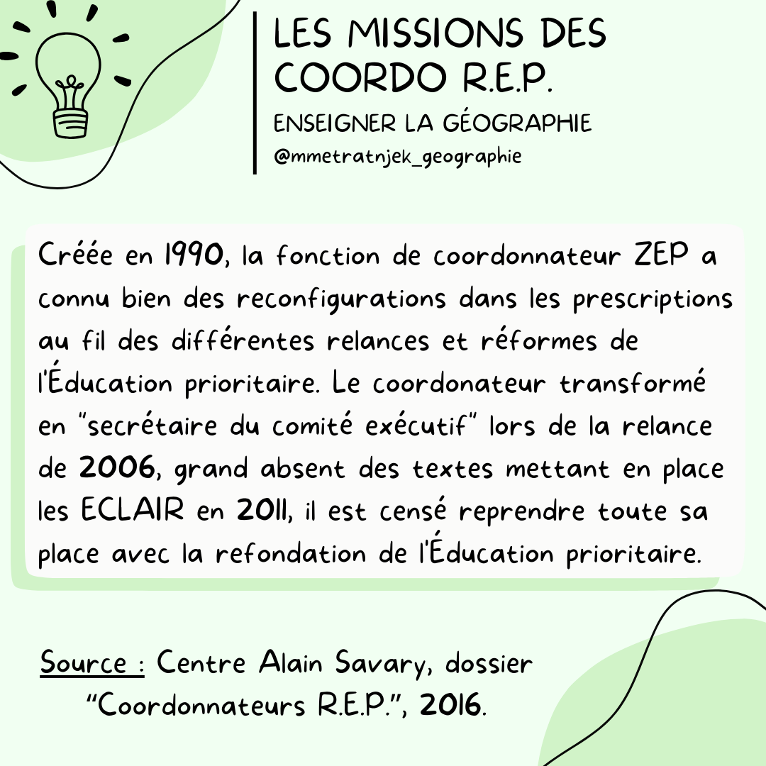 Les missions des coordo R.E.P. (2) : Des outils pour connaître son territoire