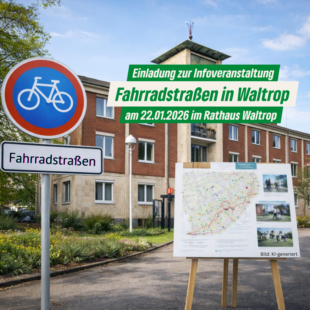 Einladung: Fahrradstraßen in Waltrop – Infoveranstaltung