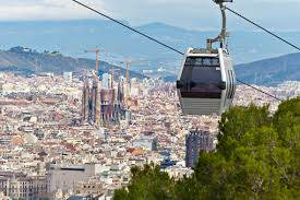 Seilbahn über Barcelona