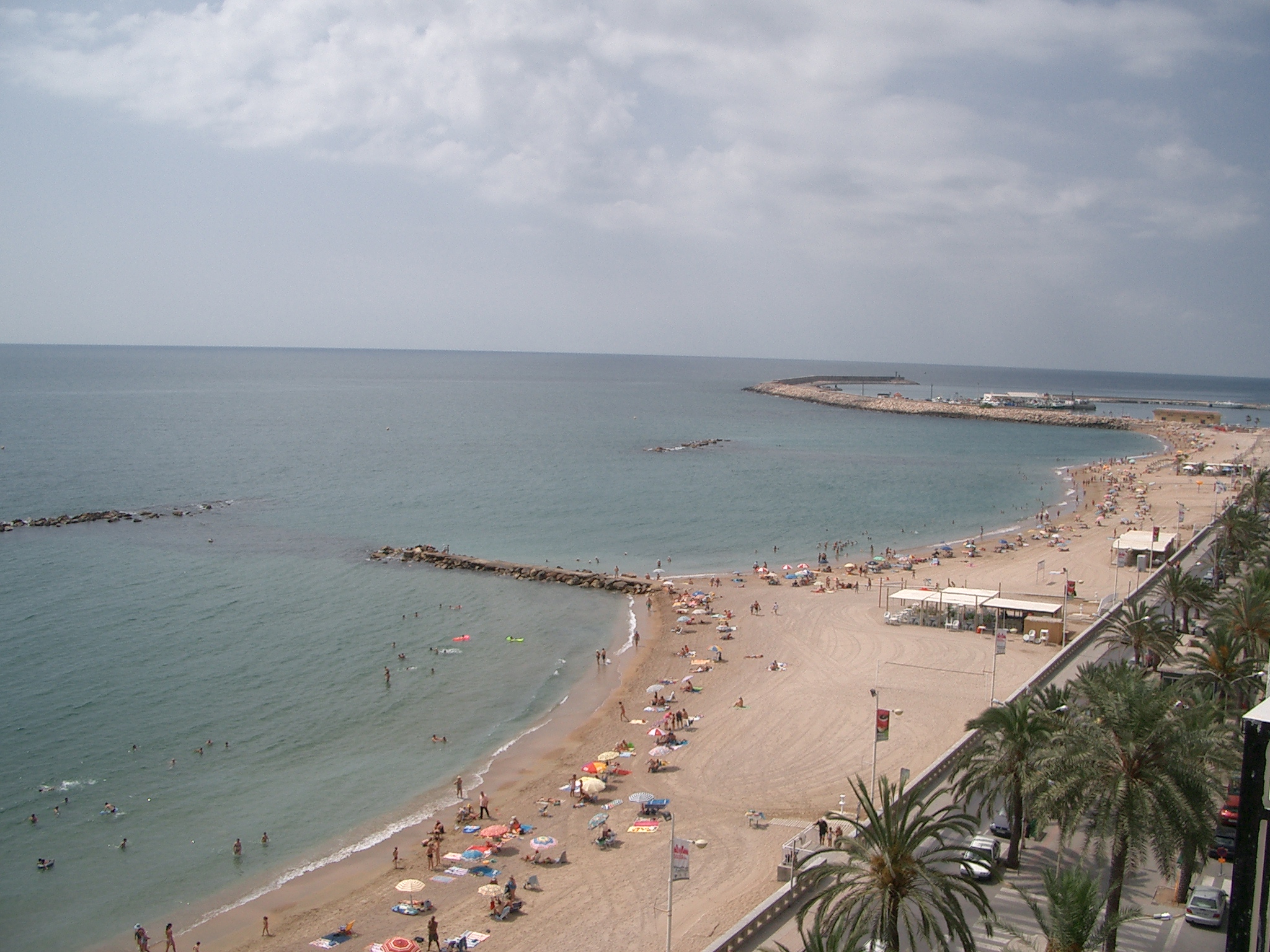 Sandstrand in der City von Vinaros