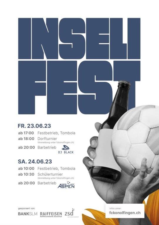 Flyer Inselifest DJ Konolfingen 2023