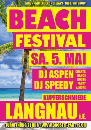 Langnau, DJ Aspen, DJ Speddy, Kupferschmiede, Beach Party, Mai 2012