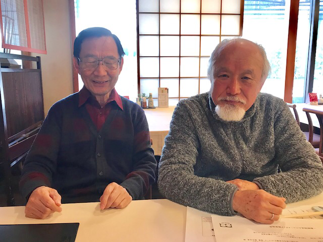☆右側は世田谷スマホ研究会の真貝高三さん、左側は岡崎宏さん。