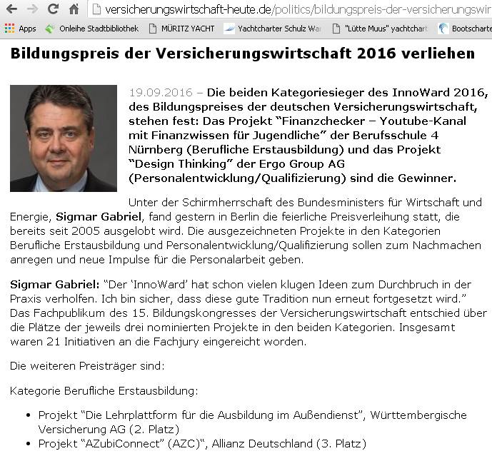 Versicherungswirtschaft-heute (Screenshot vom 26.10.2016)