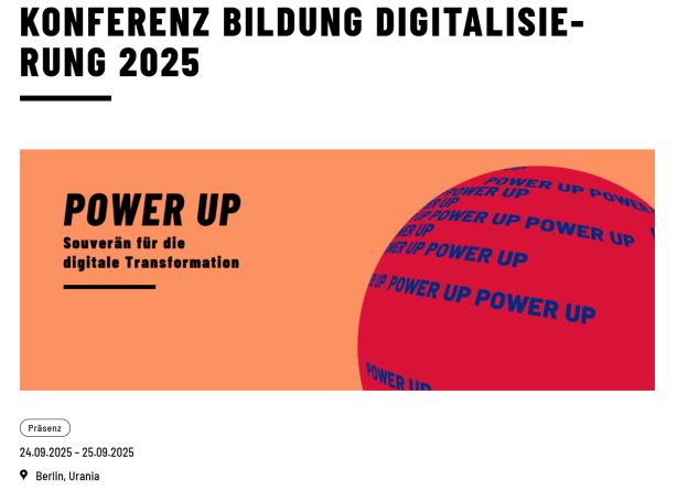 Das Ganze findet statt am 24.09.2025 in Berlin auf dem deutschlandweiten "Kongress Bildung Digitalisierung". Die #KonfBd25 ist eine bundesweite Veranstaltung mit mehr als 800 Teilnehmenden.