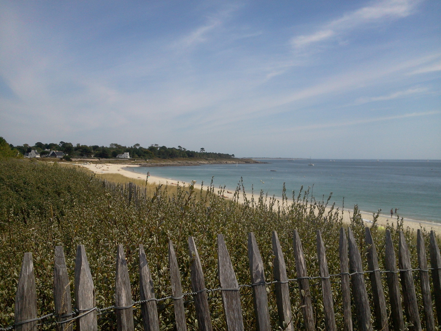 La grande plage et lapointe de Ste Marine