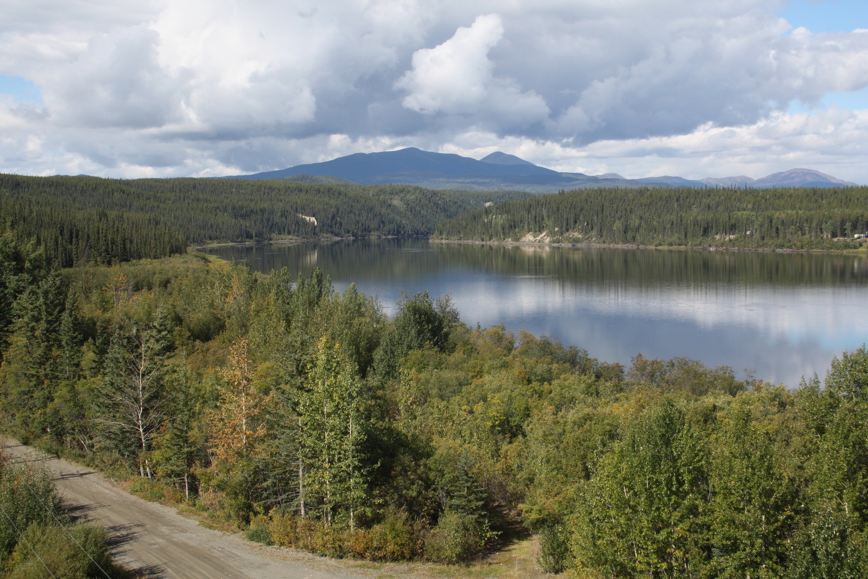 Der Teslin River in nördlicher Richtung