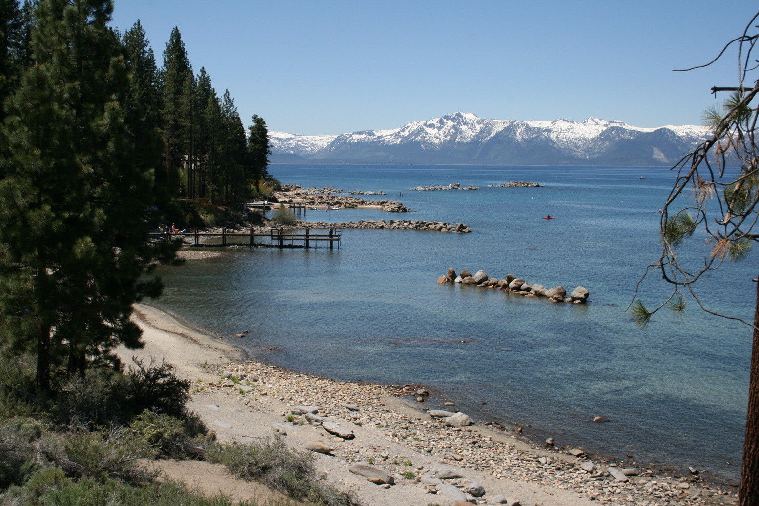 Der Lake Tahoe (dort wurde in der 60er Jahren der Western "Bonanza" gedreht)