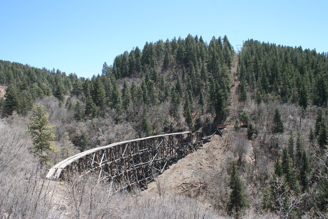 Eisenbahnbrücke in New Mexico