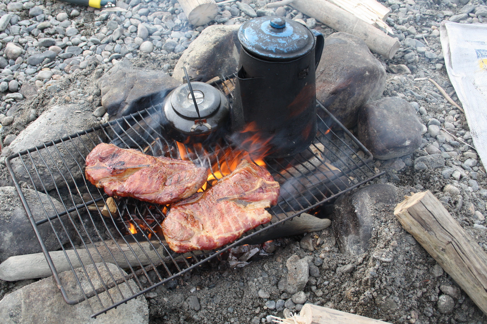 Unser erstes Abendessen 