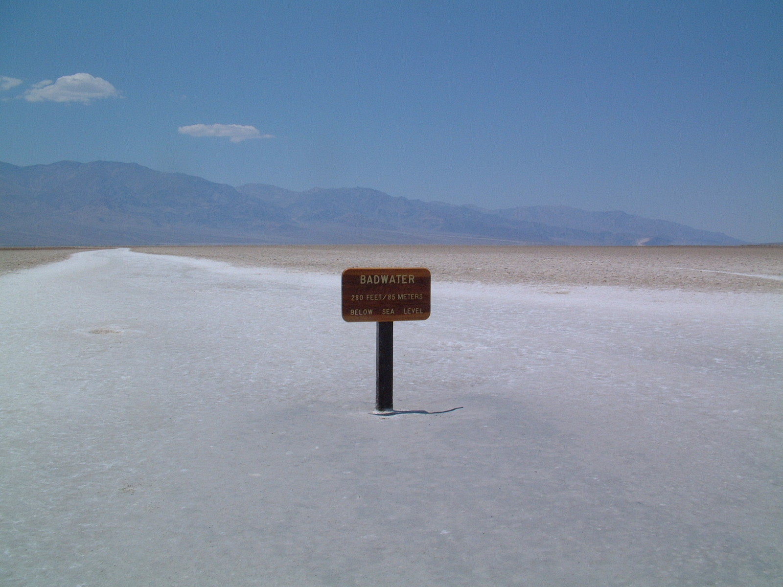 Im Death Valley am tiefsten Punkt der USA