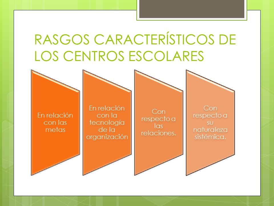 LAS ORGANIZACIONES ESCOLARES: Dimensiones y Características - Página