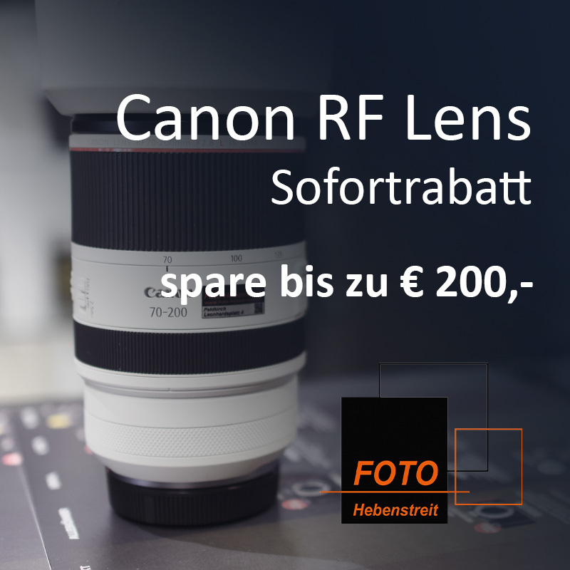 Canon RF Lens Sofortrabatt