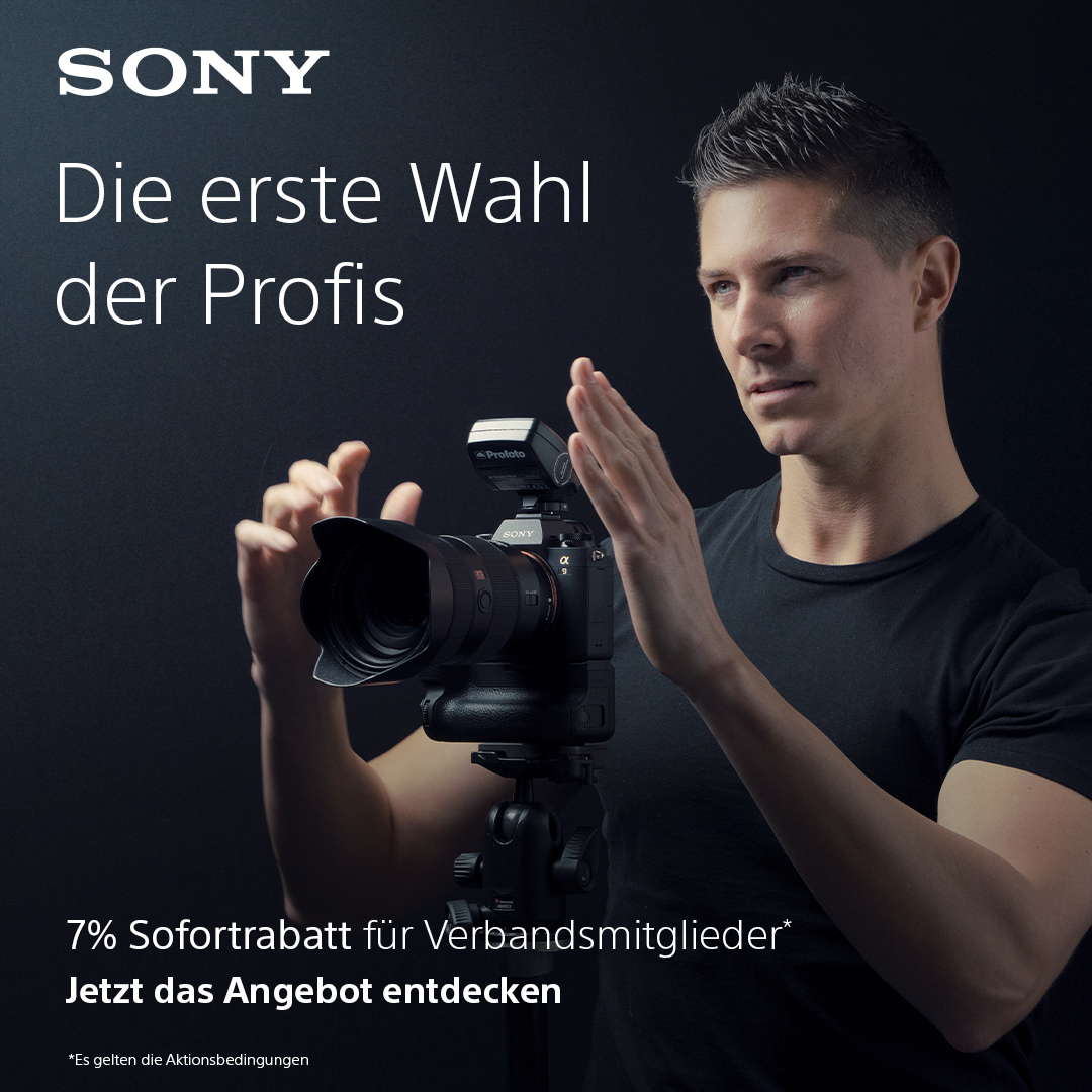 Sony Profi-Rabatt: 7% Nachlass für Verbandsmitglieder