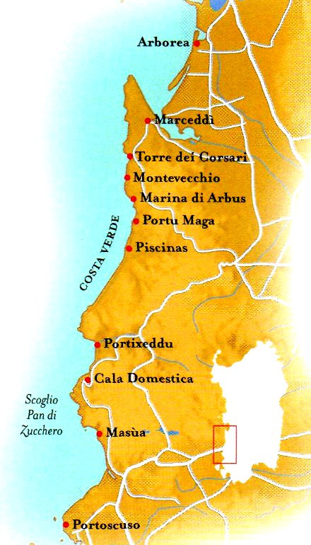 Arbus Sardegna Cartina