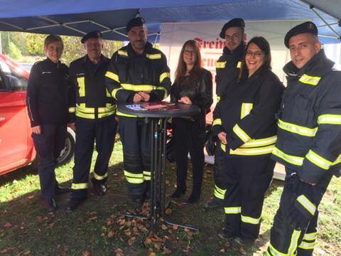 Katrin Lange bei der Freiwilligen Feuerwehr