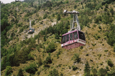 Gondels van en naar de Bettmeralp