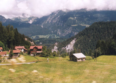 Dorpje langs de oude weg naar Ilanz