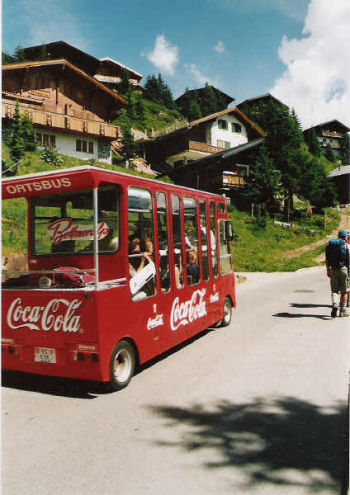 Electrobus op de Bettmeralp.