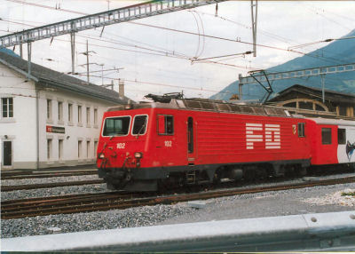 Locomotief FO 102 in Brig