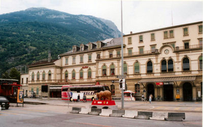 Station Brig. Zwitserland. Schweiz