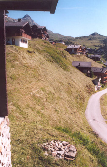 Bettmerhorn gezien vanaf huis Arve