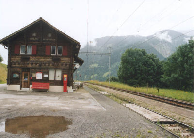 Station RHB Sumvitg Schweiz