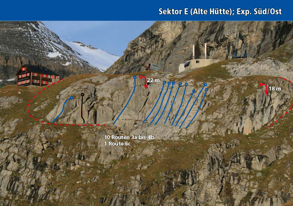 Sector E (Alte Hütte) Exp Süd/Ost