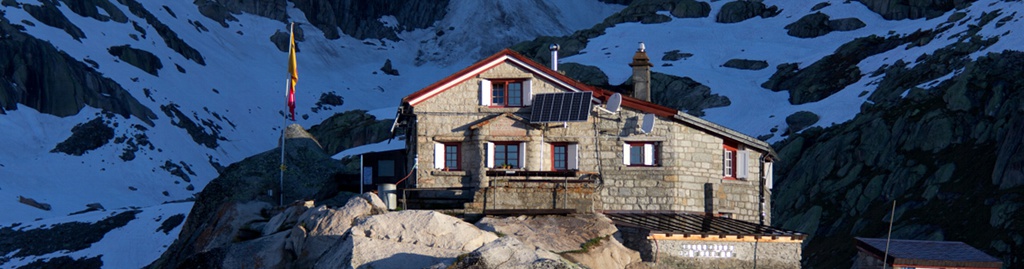 Albert-Heim-Hütte op 2541m, Schweiz