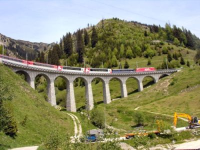 Glacier Express Bugnei Viadukt