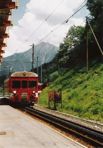 Staition Betten, trein FO-Bahn